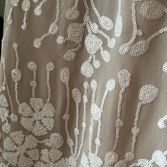NEW White/Nude Sequin Dress - Picture 4 of 4